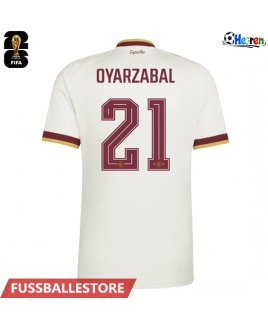 Günstige Spanien Mikel Oyarzabal #21 Auswärtstrikot WM 2026 Kurzarm